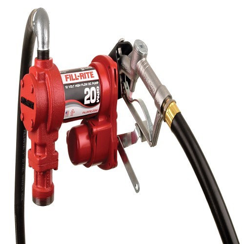 FILL-RITE® FR4210G Transfer Pump, 20 gpm, 1 in Inlet, 1 in Outlet, 1/4 hp, cast-iron