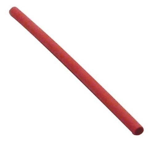 FTZ® 26008R-48 Heat Shrink Tube, 3/8 in Inner Dia Expanded, 0.187 in Inner Dia Recovered, 0.025 in Wall Thickness Recovered, 48 in Length, Polyolefin, Red