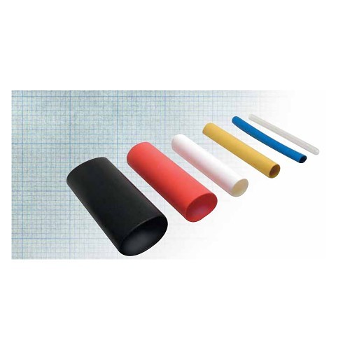 FTZ® 29013-48 Heat Shrink Tube, 1-1/2 in Inner Dia Expanded, 0.51 in Inner Dia Recovered, 0.1 in Wall Thickness Recovered, 48 in Length, Polyolefin, Black