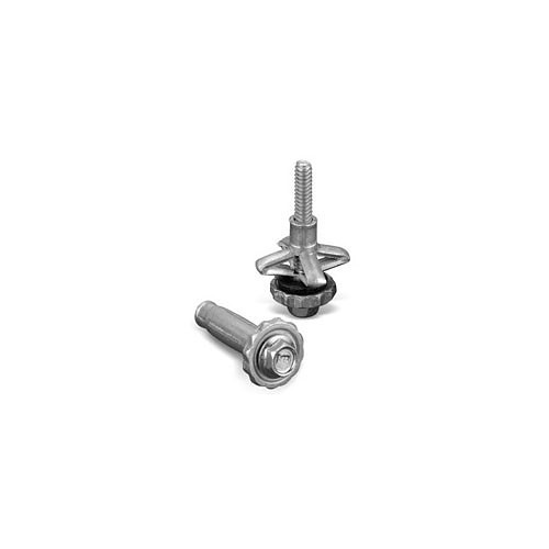 Fab Lock Fastener, 0.062 - 0.25 in Grip Range, 1.373 in Length, 18-8 Stainless Steel, Zinc Plated