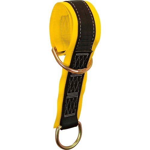 FallTech® 7336 Anchor Sling, For Use With: 2 D-Rings and 3 in Wear Pad, 3 in Long, 3 in, Polyester and Steel, Yellow