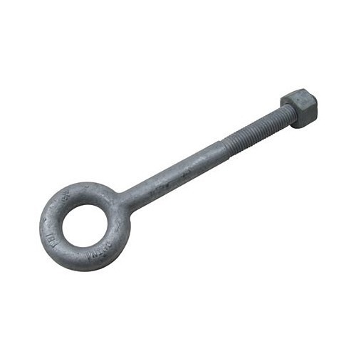 Eye Bolt, 3/4 in Diameter - Thread Size, 8 in Shank Length, Drop Forged Steel, Hot Dipped Galvanized