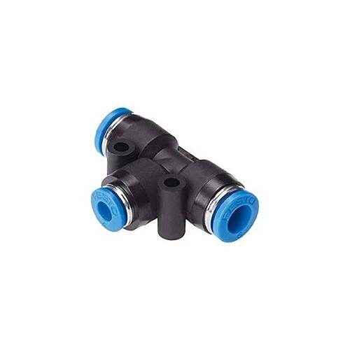 Festo QST-4 Push-In T-Connector, 2.6 mm Nominal, Polybutylene Terephthalate