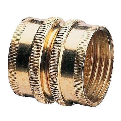 Fiskars® Nelson 855744-1001 Garden Hose Coupling, Coupling, 3/4 x 3/4 in Nominal, FSH x FSH, Brass