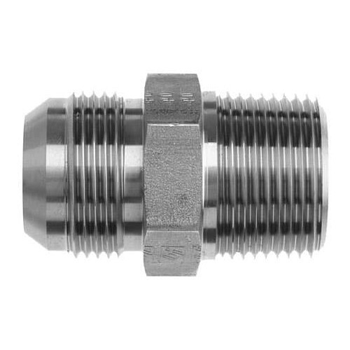 Fittings Unlimited 2404-24-24 Hydraulic Connector, 1-7/8 x 12 in Nominal, 1/2 in Male JIC, Steel