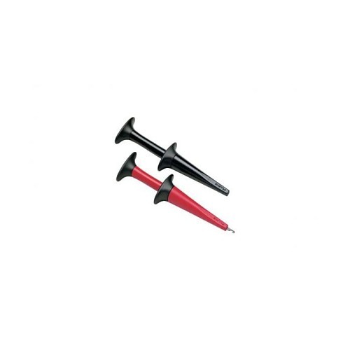 Fluke® 1610115 Hook Clip, For Use With: Tl222 And Tl224 Test Leads, Nickel Plated Clip, insulation Pvc, Red/Black