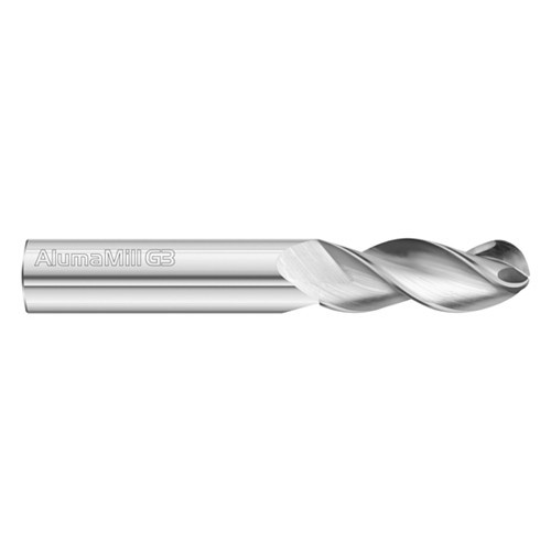 Fullerton 27791 Roughing End Mill, 5/8 in Cutter Dia, 3 Flutes, 0.7874 in Shank Dia, 3.937 in Overall Length, Uncoated