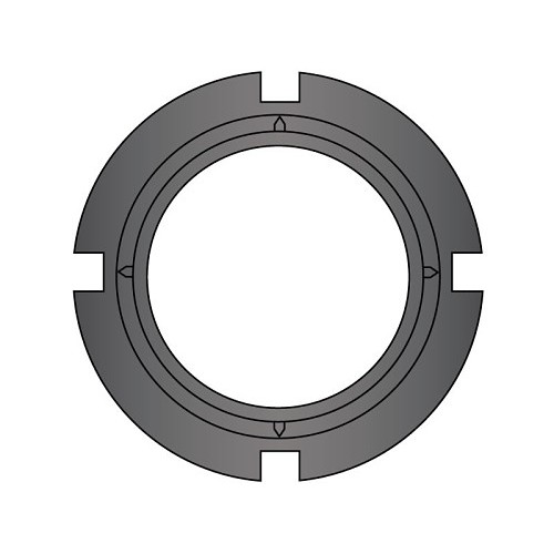 G.L.HUYETT™ AN-20 Lock Nut, Metric, M100 x 12, Low Carbon Steel, Plain