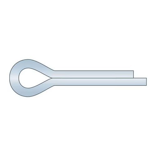 G.L.HUYETT™ CPIS037E300 Cotter Pin, 3/8 in Dia, Carbon Steel, Clear Zinc Plated, 3 in Effective