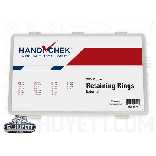 G.L.HUYETT™ DISP-SH300 Retaining Ring Assortment, External, Imperial