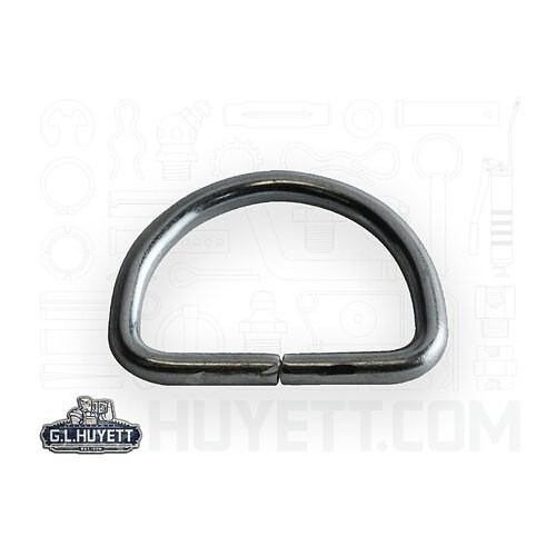 G.L.HUYETT™ DRINGZ-610 D-Ring, Hard Drawn MB, Zinc Clear