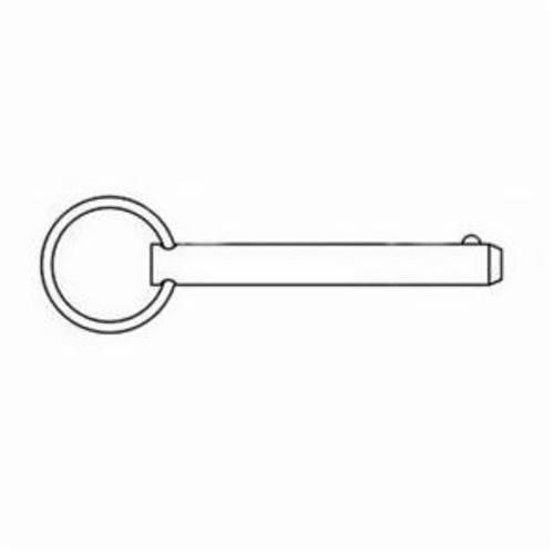 G.L.HUYETT™ DTP-0250-1750 Detent Pin, 1/4 in Dia, 1-3/4 in Overall Length, Medium Carbon Steel