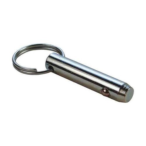 G.L.HUYETT™ DTP-0375-2500 Detent Pin, 3/8 in Dia, 2-1/2 in Overall Length, Medium Carbon Steel