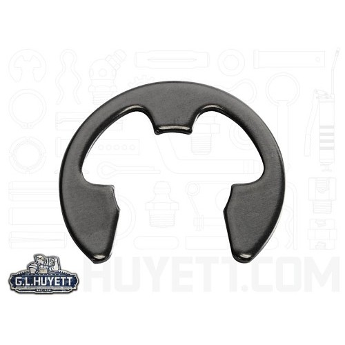 G.L.HUYETT E-050 Retaining Ring, Imperial, Type E, E-Clip, External, 1/2 in Shaft Diameter, Carbon Spring Steel, Phosphate Finish