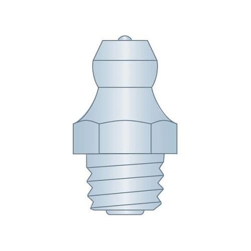 G.L.HUYETT™ HERITAGE H2112Z3 Grease Fitting, M8 x 1.25 mm Thread, 17 mm Overall Length, Zinc Clear Trivalent Chromate, Carbon Steel, 5.5 mm Shank Length
