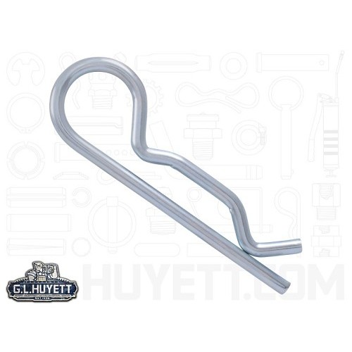 G.L.HUYETT™ Heritage™ BP-201 Hitch Pin, 0.148 in Dia, 3 in Overall Length, Steel, Zinc Plated