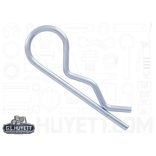 G.L.HUYETT™ Heritage™ BP-209 Hitch Pin, 0.148 in Dia, 3-5/16 in Overall Length, Steel, Zinc Plated