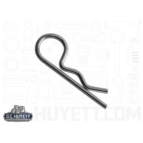 G.L.HUYETT™ Heritage™ BP-2104/D Hitch Pin, 0.073 in Dia, 1-7/16 in Overall Length, Zinc Plated