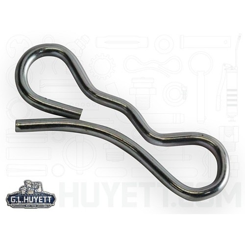 G.L.HUYETT™ Heritage™ BTC-072-0250 Cotter Pin, 0.072 in Dia, Zinc Plated, Bow Tie, 1-3/8 in Effective Length