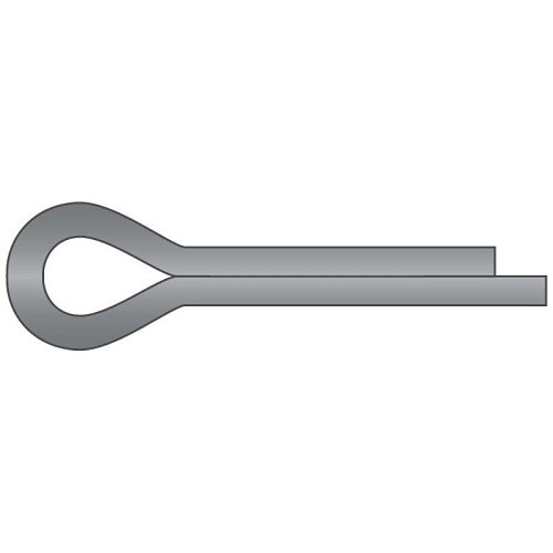 G.L.HUYETT™ Heritage™ CP-031-0500 Cotter Pin, 1/32 in Dia, Carbon Steel, Zinc Plated, 1/2 in Effective Length