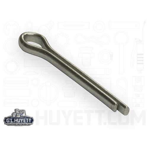 G.L.HUYETTâ„¢ Heritageâ„¢ CP-125-1000 Cotter Pin, 1/8 in Dia, Carbon Steel, Zinc Plated, 1 in Effective Length