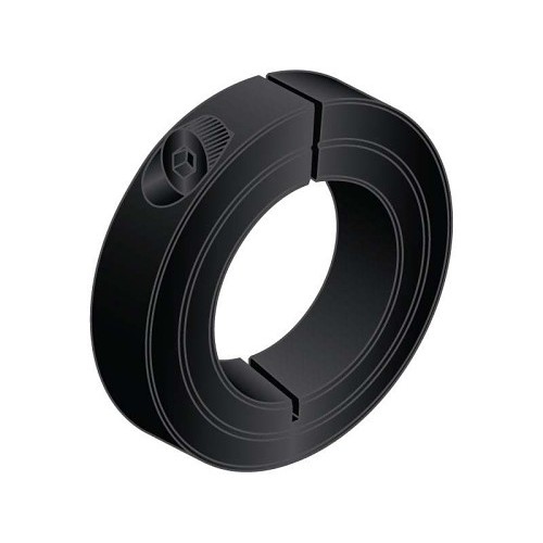 G.L.HUYETT™ SC1-0250-BO Set Shaft Collar, 1/4 in Inside Dia, 11/16 in Outside Dia, 5/16 in Width, Low Carbon Steel, Black Oxide