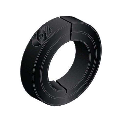 G.L.HUYETT™ SC1-0375-BO Set Shaft Collar, 3/8 in Inside Dia, 7/8 in Outside Dia, 3/8 in Width, Low Carbon Steel, Black Oxide