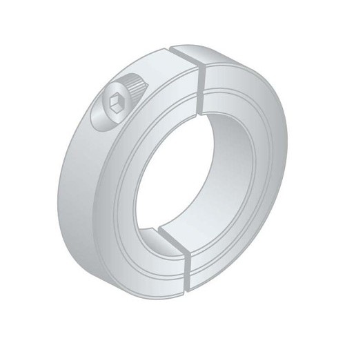 G.L.HUYETT™ SC2-1437-AL Set Shaft Collar, 1-7/16 in Inside Dia, 2-1/4 in Outside Dia, 9/16 in Width, Aluminum, Plain