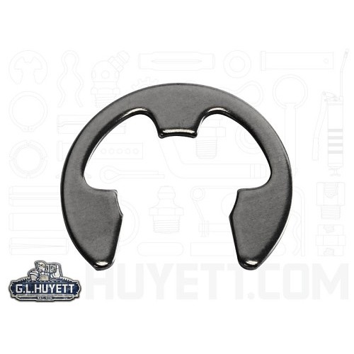 G.L.HUYETT SE-021 Retaining Ring, Imperial, Type E, E-Clip, Special External, 7/32 in Shaft Diameter, Carbon Spring Steel, Phosphate Finish