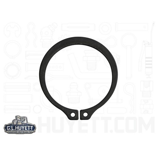 G.L.HUYETT SH-025 Retaining Ring, Imperial, External, Type SH, Snap, 1/4 in Shaft Diameter, Carbon Spring Steel, Phosphate Finish