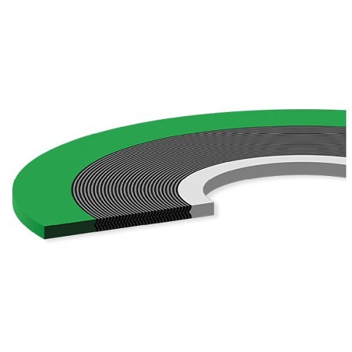 Spiral Wound Gasket, 3 in Nominal, Class: 150, 304 Stainless Steel, 1/8 in Thickness