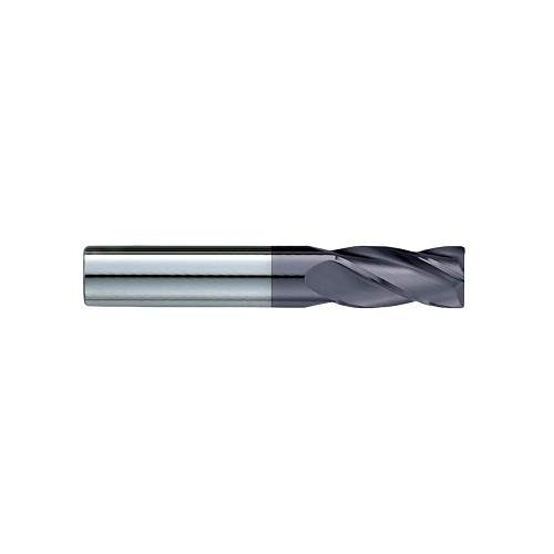 GARR 02057 Square End Mill, 1/8 in Cutter Dia, 1/4 in Length of Cut, 4 Flutes, 1/8 in Shank Dia, 1-1/2 in Overall Length, TiAlN Coated