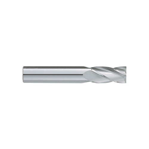 GARR 02070 Square End Mill, 3/16 in Cutter Dia, 3/8 in Length of Cut, 4 Flutes, 3/16 in Shank Dia, 2 in Overall Length, Uncoated