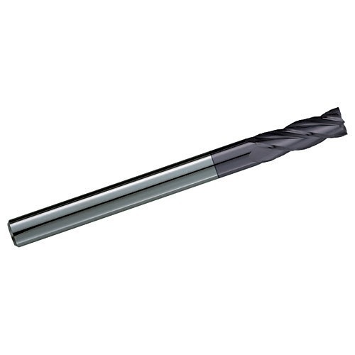 GARR 42057 Square End Mill, 3/16 in Cutter Dia, 1-1/8 in Length of Cut, 3 Flutes, 3/16 in Shank Dia, 3 in Overall Length, TiAlN Coated