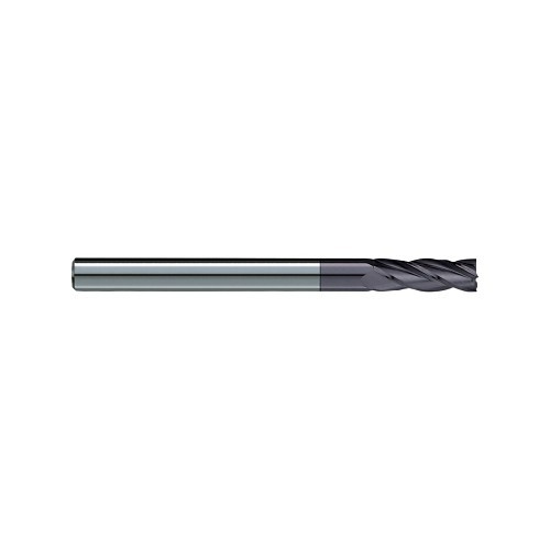GARR 42067 Square End Mill, 3/16 in Cutter Dia, 1 in Length of Cut, 4 Flutes, 3/16 in Shank Dia, 4 in Overall Length, TiAlN Coated