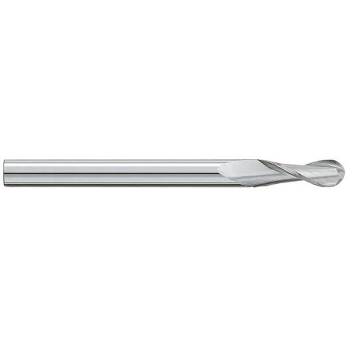 GARR 43260 Ball Nose End Mill, 1/2 in Cutting Dia, 1-1/2 in Maximum Depth of Cut, Right Hand Cutting, Carbide