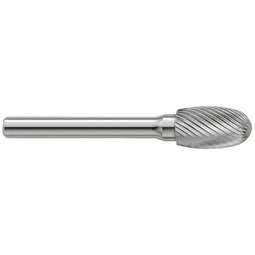 GARR 63020 SE Series Standard Rotary File/Burr, Egg Head, 3/8 in Dia Head, 5/8 in L of Cut