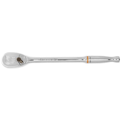 Apex Tool Group GEARWRENCH® 81028T Teardrop Ratchet, Measurement System: SAE, 1/4 in Drive, 6.87 in Overall Length, Alloy Steel, Full Polish Chrome