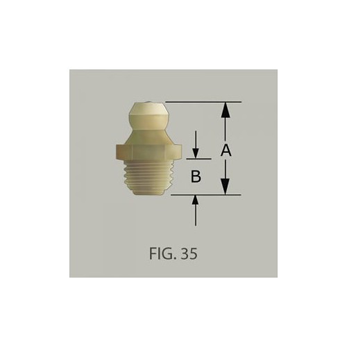 GF&D Systems 608901 Grease Fitting, M8-1 Thread, Steel