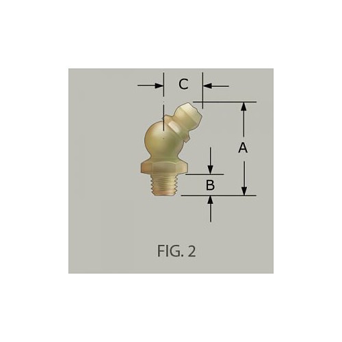 GF&D Systems 617045 Grease Fitting, M6-1 Thread, Steel