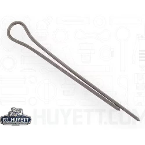 G.L.HUYETT™ BPM-020-050 Bridge Pin, 2 mm Dia, 50 mm Overall Length, MB Spring Wire, Zinc Clear Trivalent, MB Grade