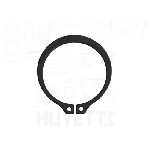 G.L.HUYETT DSH045 Retaining Ring, Metric, External, Snap, M45 Shaft Diameter, Carbon Spring Steel, Phosphate Finish