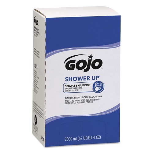 GOJO® 7230-04 Soap and Shampoo, 2000 mL, Bag-in-Box/Refill, Liquid, Pleasantly Clean