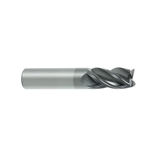 GORILLA MILL® 00205 Square End Mill, 3/4 in Cutter Dia, 2-1/4 in Length of Cut, 4 Flutes, 3/4 in Shank Dia, 5 in Overall Length, GMS Coated