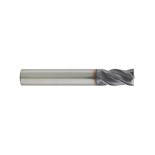 GORILLA MILL® 10053 Square End Mill, 1 in Cutter Dia, 4 in Length of Cut, 4 Flutes, 1 in Shank Dia, 7 in Overall Length, GMX-35 Coated