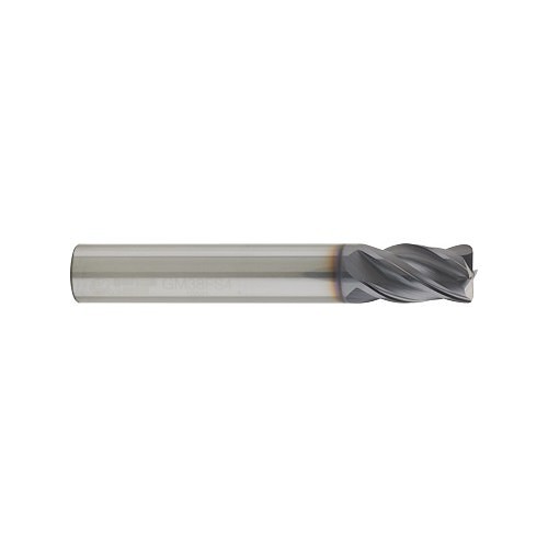 GORILLA MILL® 10377 Corner Radius and Corner Chamfer End Mill, 3/4 in Cutter Dia, 0.03 in Corner Radius, 1-1/2 in Length of Cut, 4 Flutes, 3/4 in Shank Dia, 4 in Overall Length, GMX-35 Coated