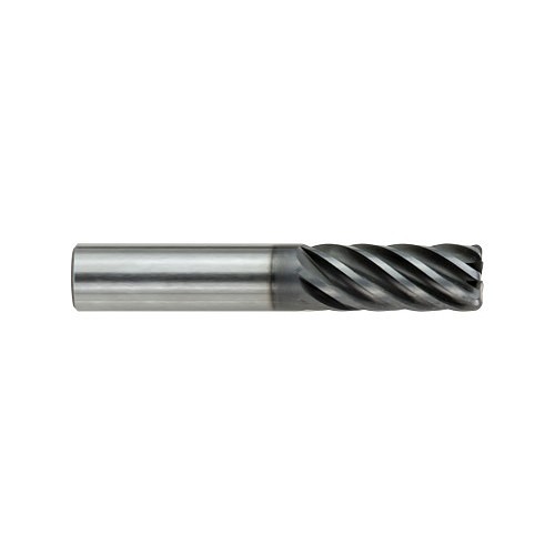 GORILLA MILL® 30414 Corner Radius and Corner Chamfer End Mill, 3/8 in Cutter Dia, 0.015 in Corner Radius, 5/8 in Length of Cut, 7 Flutes, 3/8 in Shank Dia, 2 in Overall Length, GMS Coated