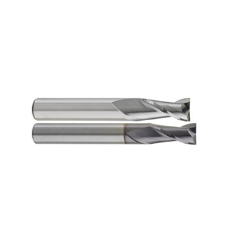 GORILLA MILL® CEM12FH2TIALN Square End Mill, 1/2 in Cutter Dia, 1-1/4 in Length of Cut, 2 Flutes, 1/2 in Shank Dia, 3 in Overall Length, TiAlN Coated