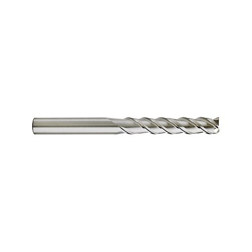 GORILLA MILL® GMA0600MMFS3 Square End Mill, 6 mm Cutter Dia, 12 mm Length of Cut, 3 Flutes, 6 mm Shank Dia, 50 mm Overall Length, Uncoated