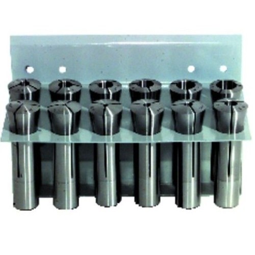 Collet Set, R8 Collet System, For Use With: 1/8 to 3/4 in Collets